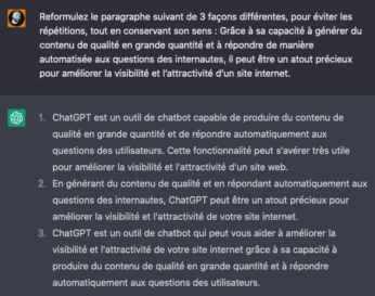 Reformulez votre contenu existant pour éviter les répétitions - SEO